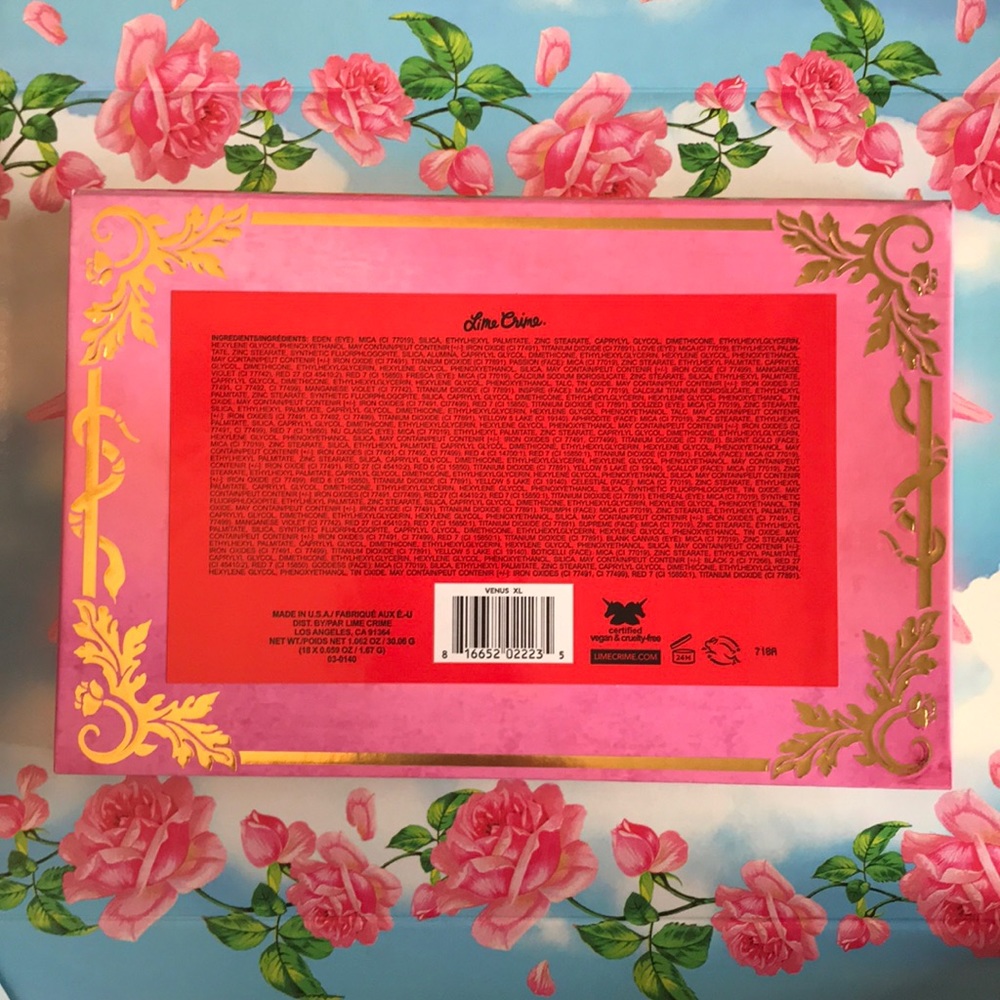 Lime Crime Venus XL Eyeshadow Eye Shadow Palette - Picture 4 of 6